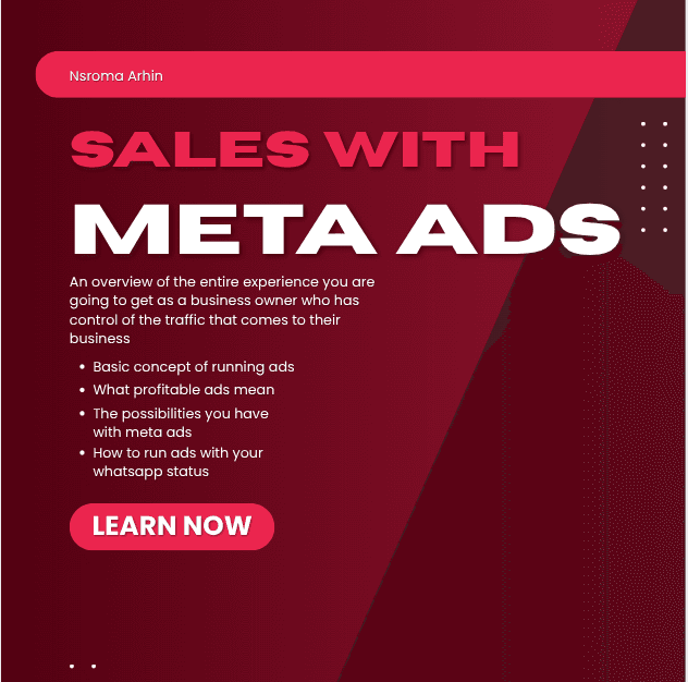 Sales with meta ads overview