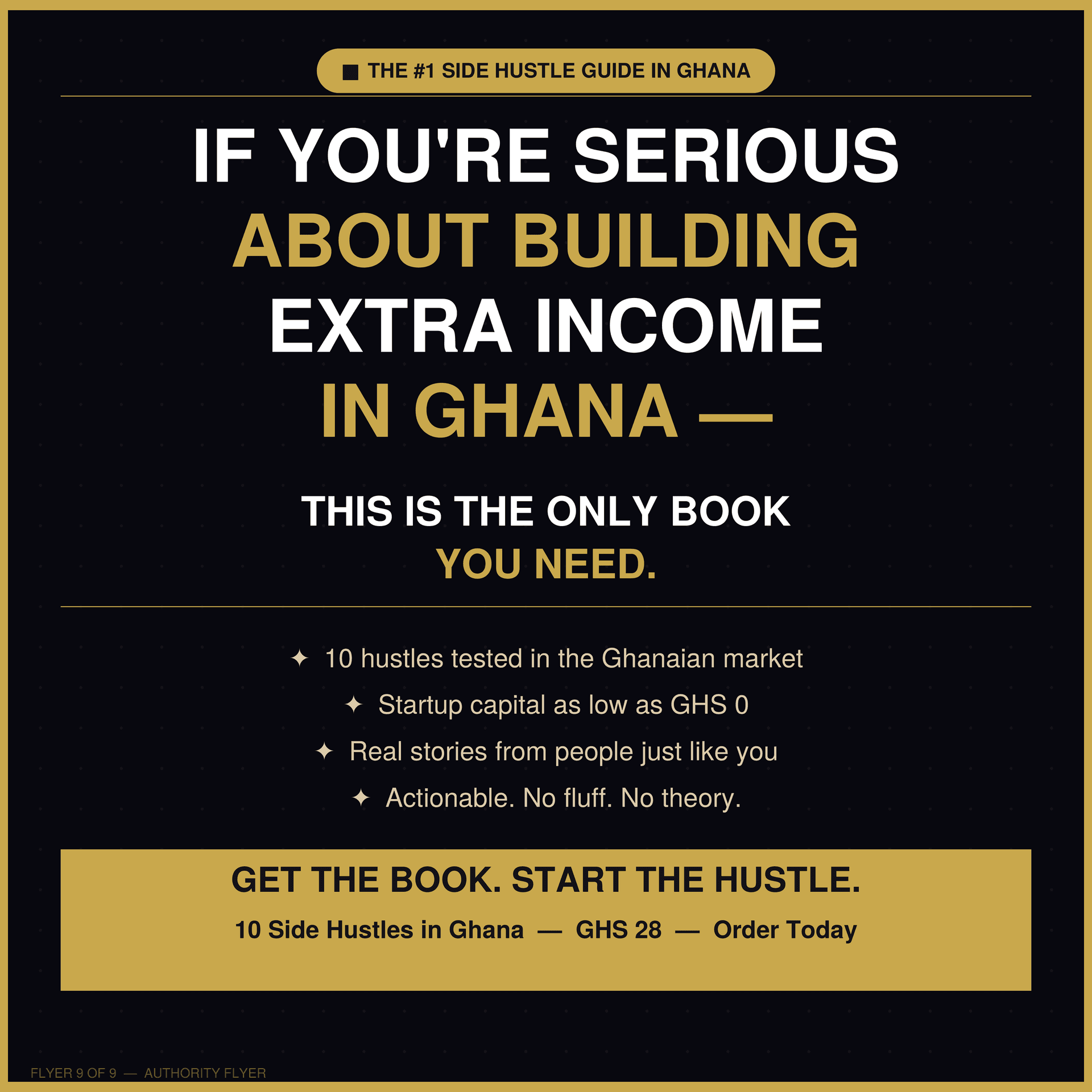 The Ghana Hustle Blueprint" 10 Proven Side Hustles to Build Extra Income With Little or No Capital