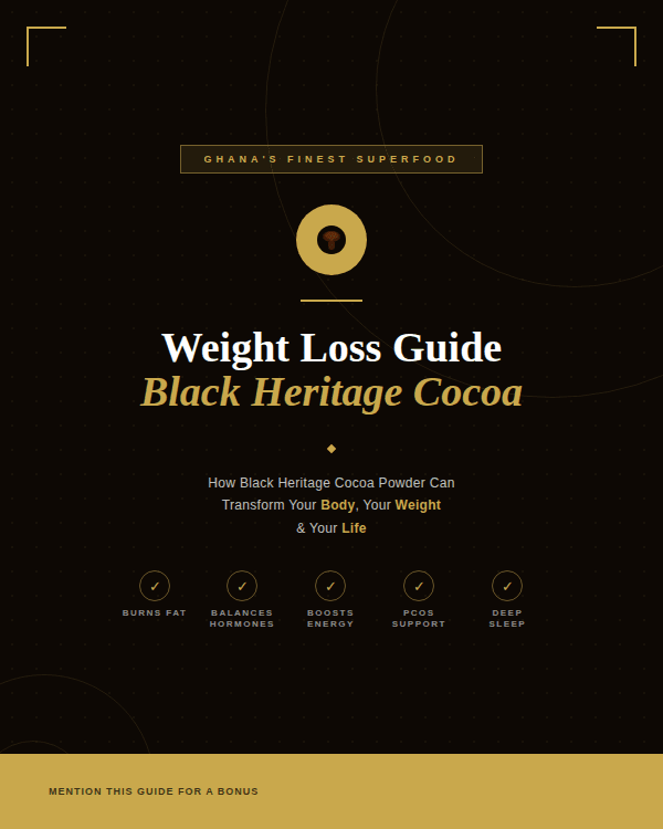 Weight Loss Guide: How Black Heritage Cocoa Powder Can Transform Your Body, Your Weight & Your Life
