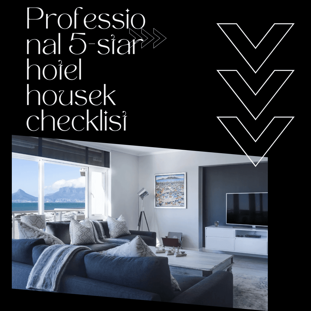 The perfect guide for anyone working or training in the hotel industry! This checklist covers everyt