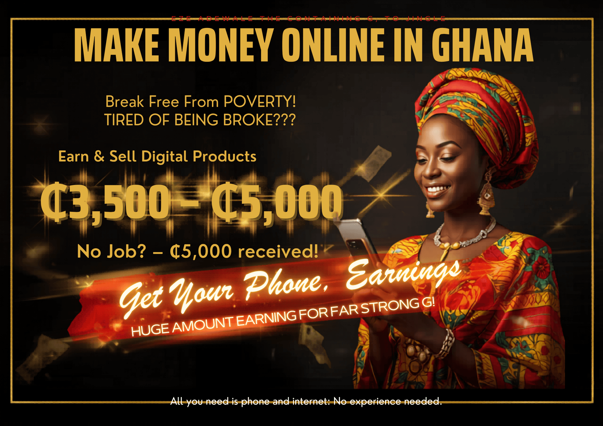 Make Money Online in Ghana: Create & Sell Digital Products Using Just Your Phone (₵29 Only)