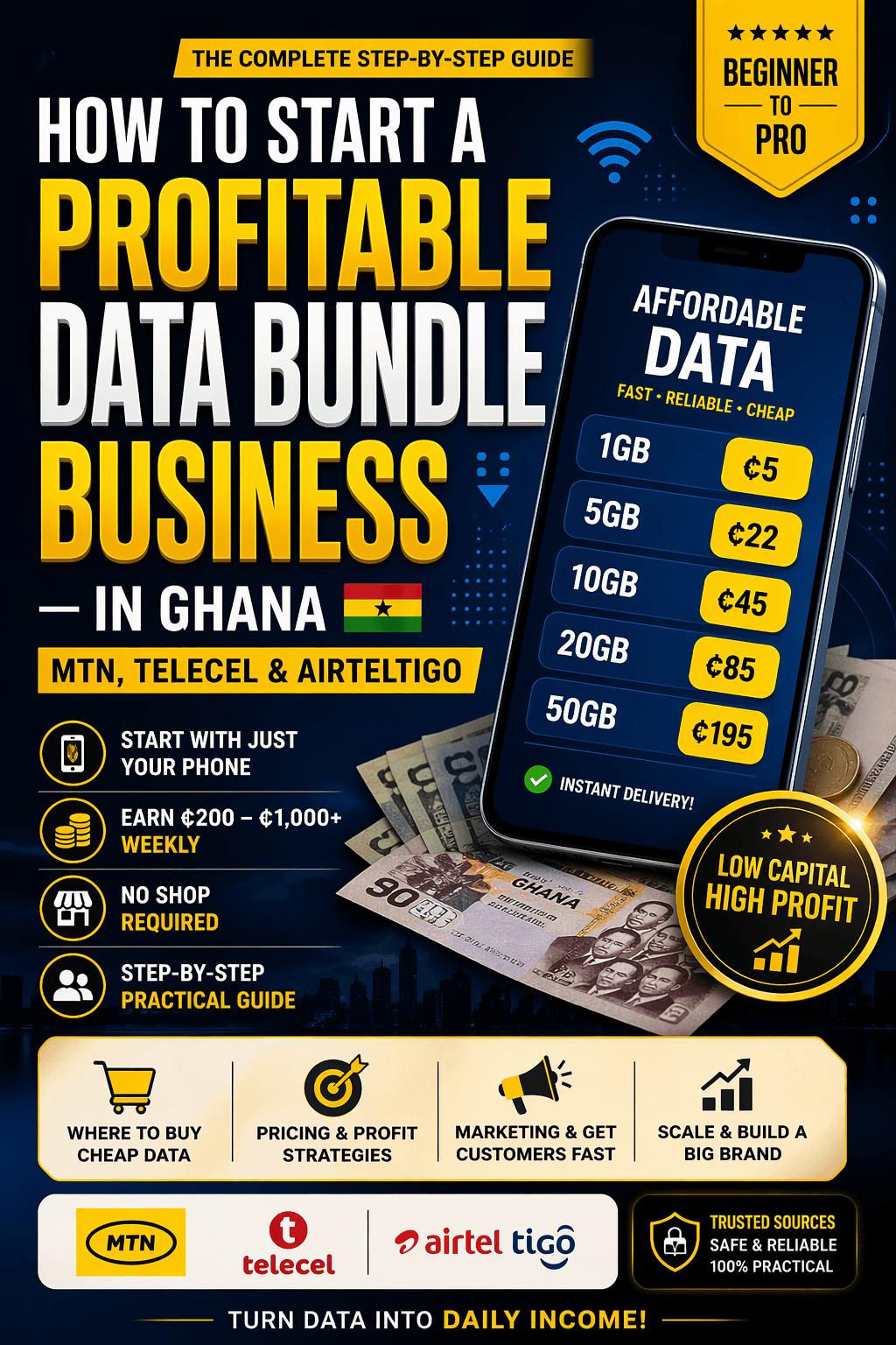 The Ultimate Guide to Building a Profitable Data Selling Business in Ghana