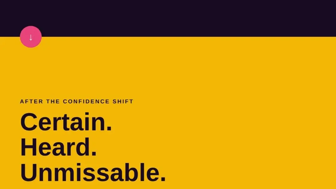 THE CONFIDENCE SHIFT